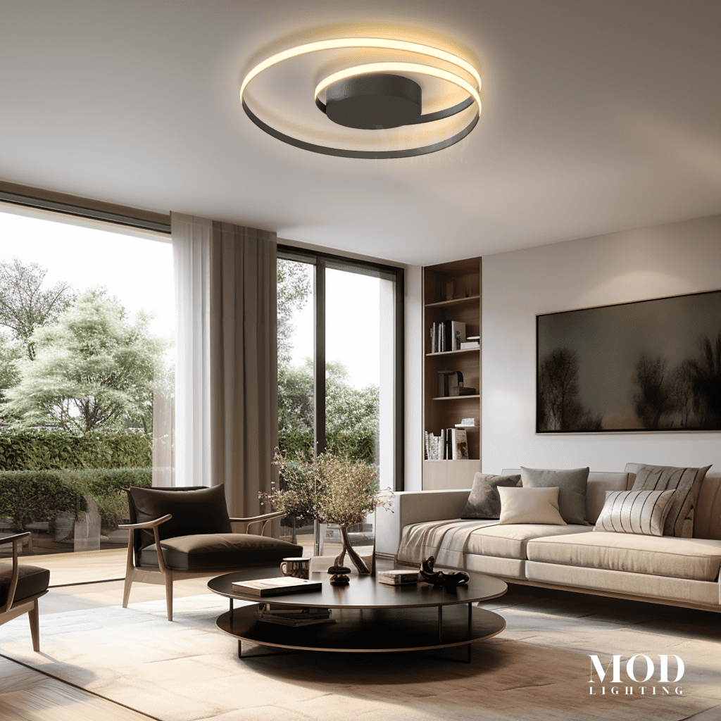Spiral | Modern Ceiling Light | Small / Warm White (3000k) / White | MOD LIGHTING