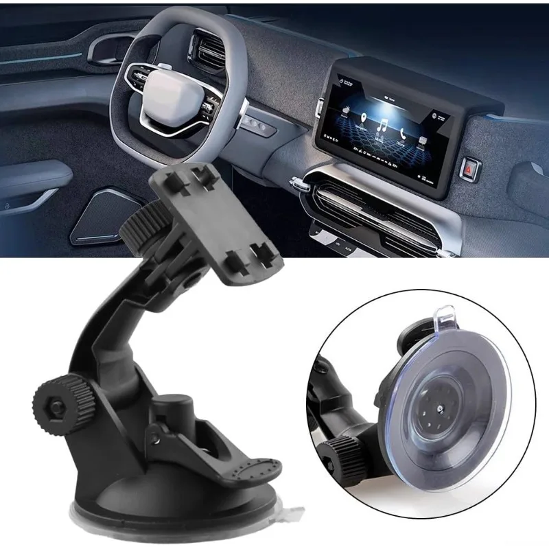 Auto-Windschutzscheiben-Saugnapfhalterung - Verstellbare GPS-Halterung für Rückfahrkamera-Monitore mit Doppel-Saugnäpfen Image