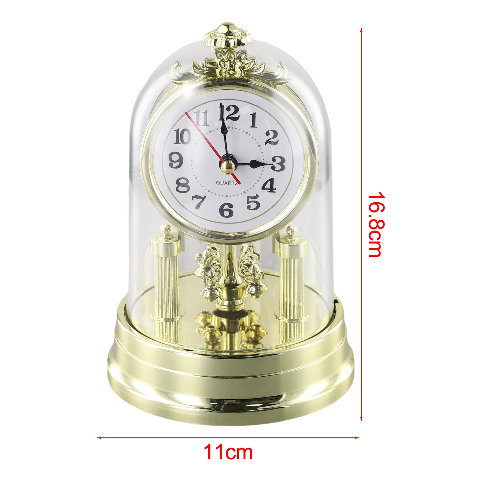 Vintage-Uhr im europäischen Stil, antike Uhr, Retro-Stil, Tischuhr mit Pendel und Glockenspiel, antikes Vintage-Design
