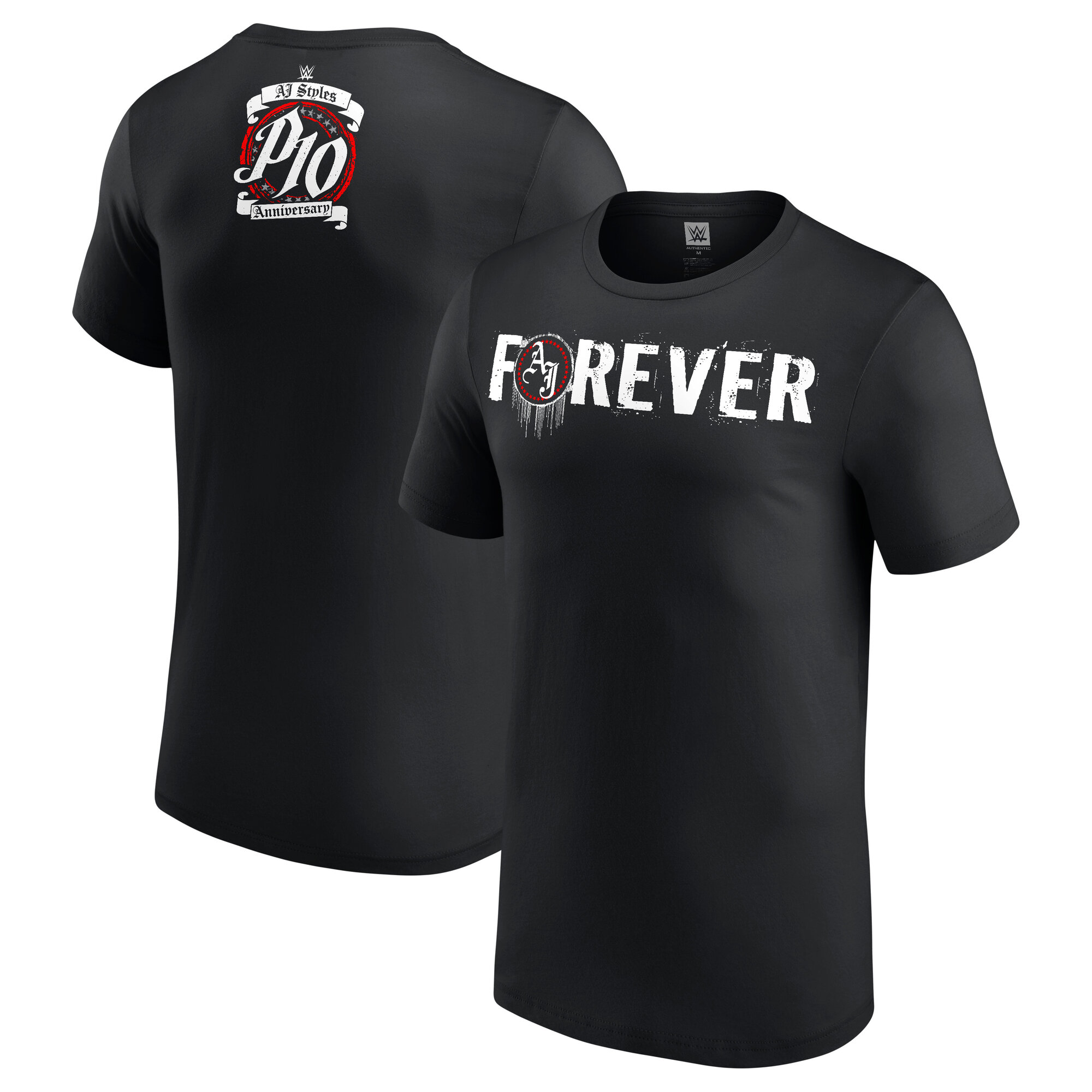 "AJ Styles Thank You Forever T-Shirt - Schwarz - Herren" Image