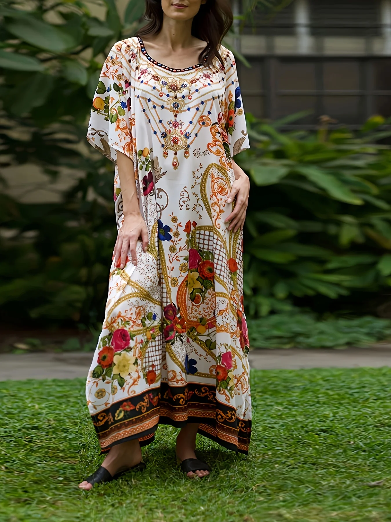 Nouveautés printemps/été 2026, grande vente, vêtements pour femmes grandes tailles, taille unique, vêtements pour femmes rondes et courbes, robes bohèmes élégantes