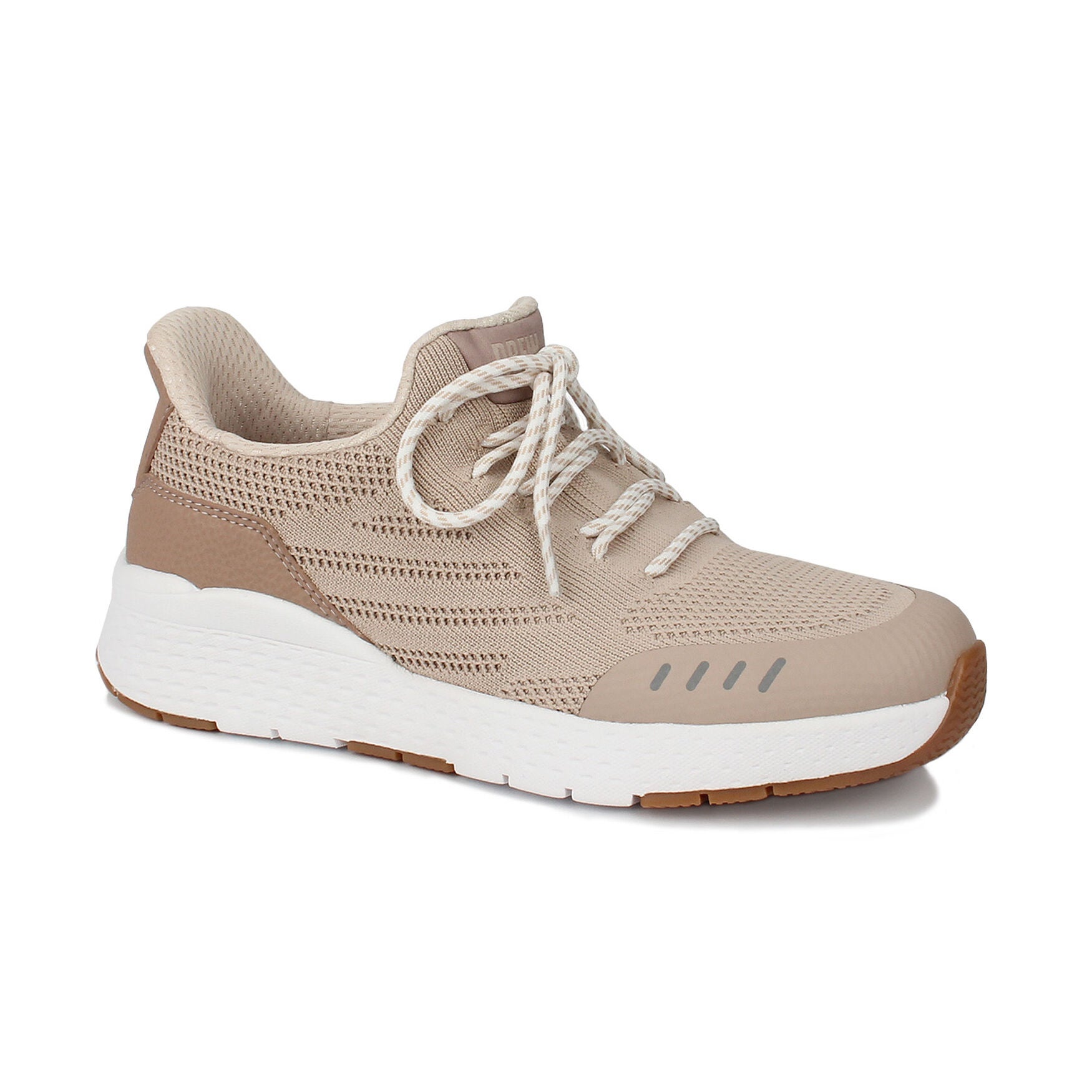 Wide Width Women's Bandit Hands-Free Sneaker by Drew in Sand (Size 12 W)
