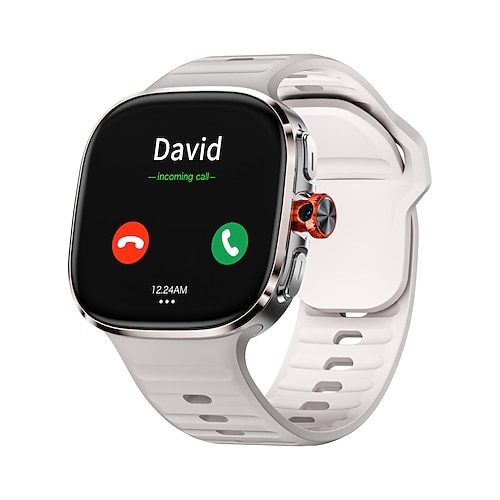 Lokmat Appllp 6 Max Smartwatch, 2,16 Zoll, 4G LTE, Smartphone-Funktion, Schrittzähler, Anruferinnerung, Schlaftracker, kompatibel mit Android und iOS, Unisex, GPS, Freisprechfunktion, Mediensteuerung, IPX-4, 48 mm