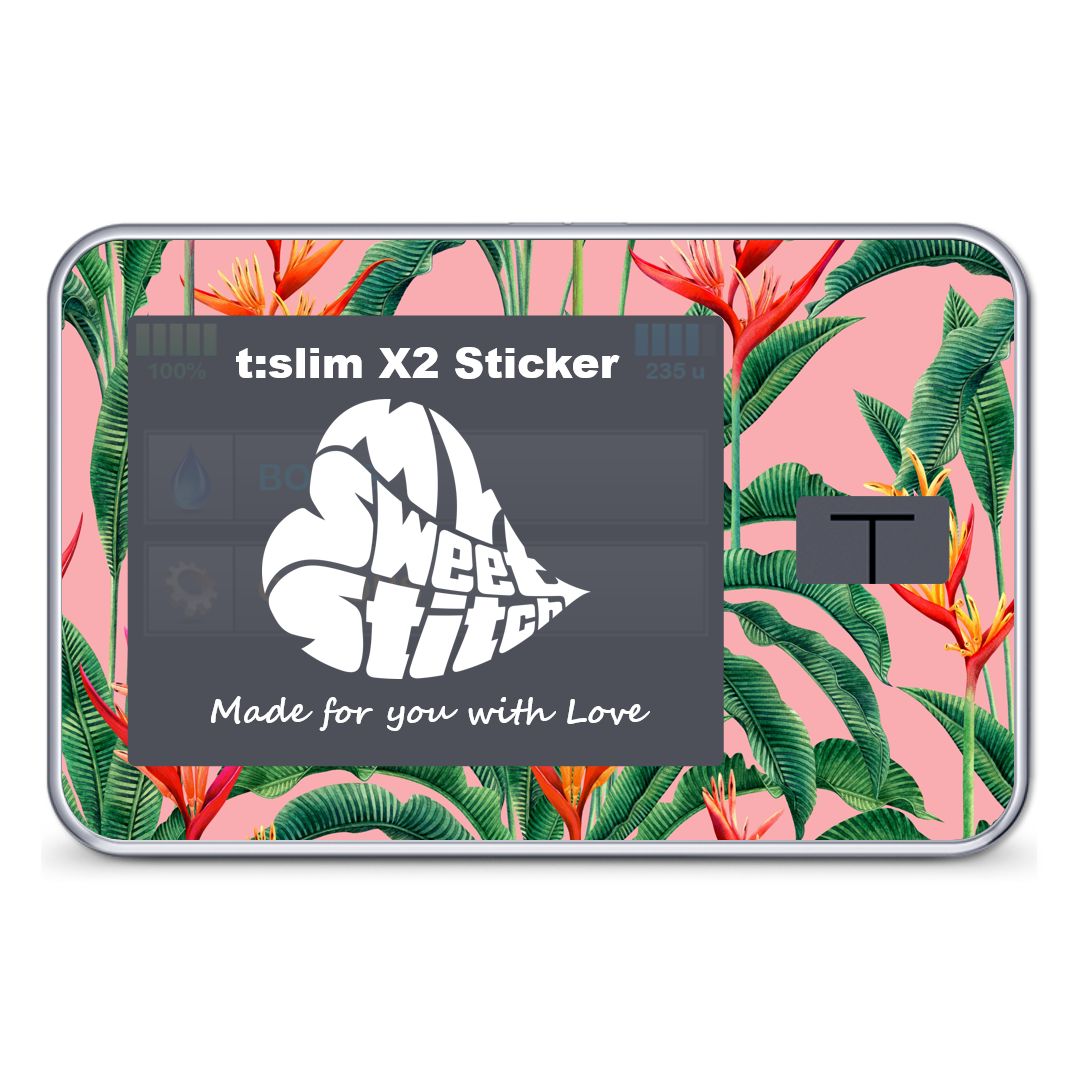 MySweetStitch | Tandem t:slim X2 Sticker Tropical Pink 1 pz Accessori