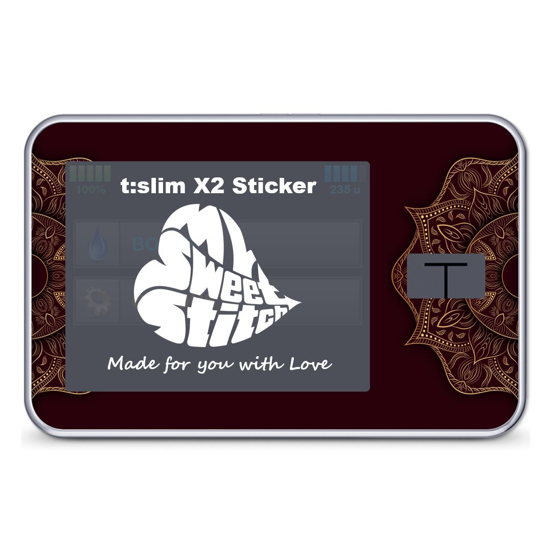 MySweetStitch | Tandem t:slim X2 Sticker Indian Red 1 pz Accessori