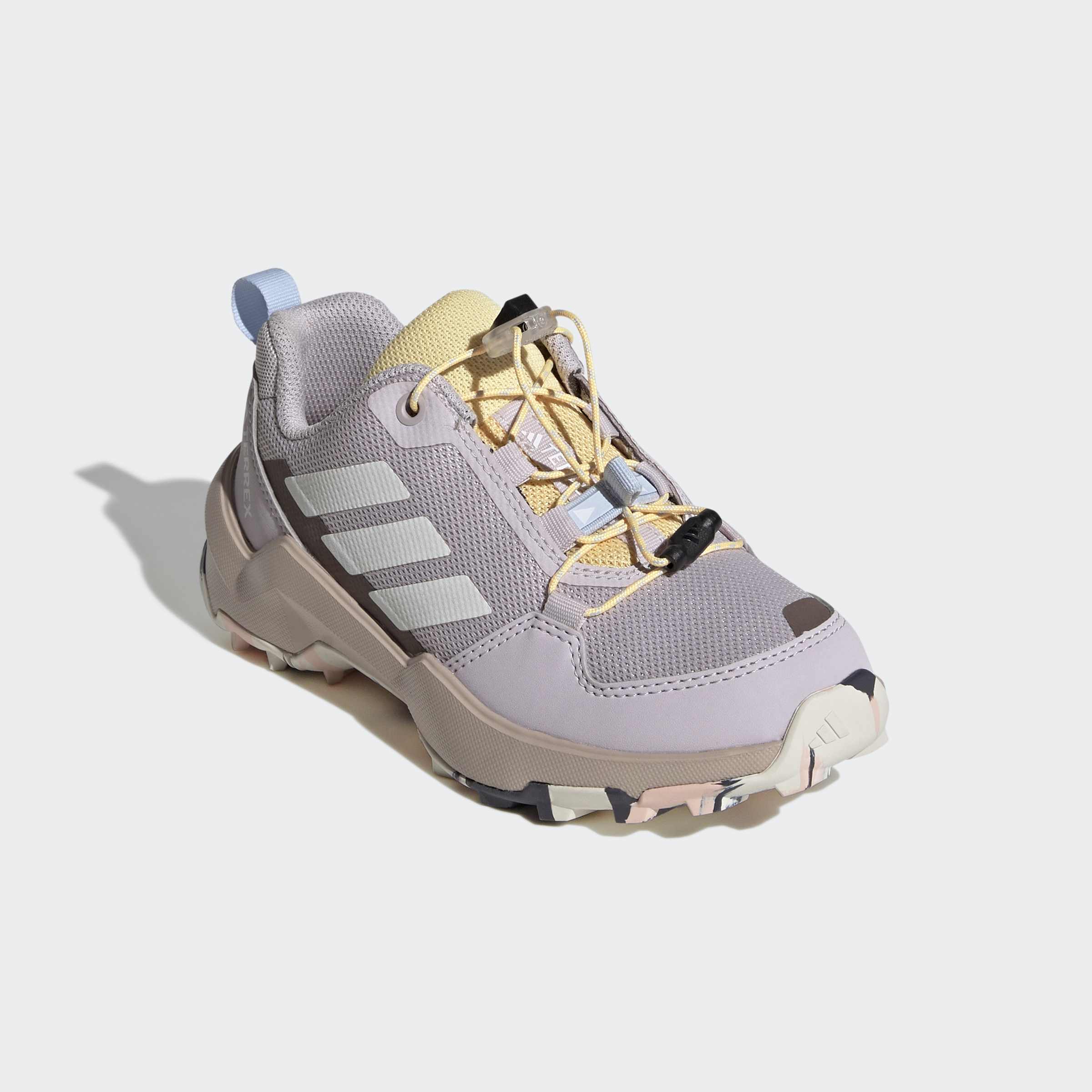 Wanderschuh ADIDAS TERREX "TERREX AX4S SPEED LACING", Kinder, Gr. 40, icepur, oweiß, icta, Synthetik, Textil, Schuhe Wanderschuh, für Kinder