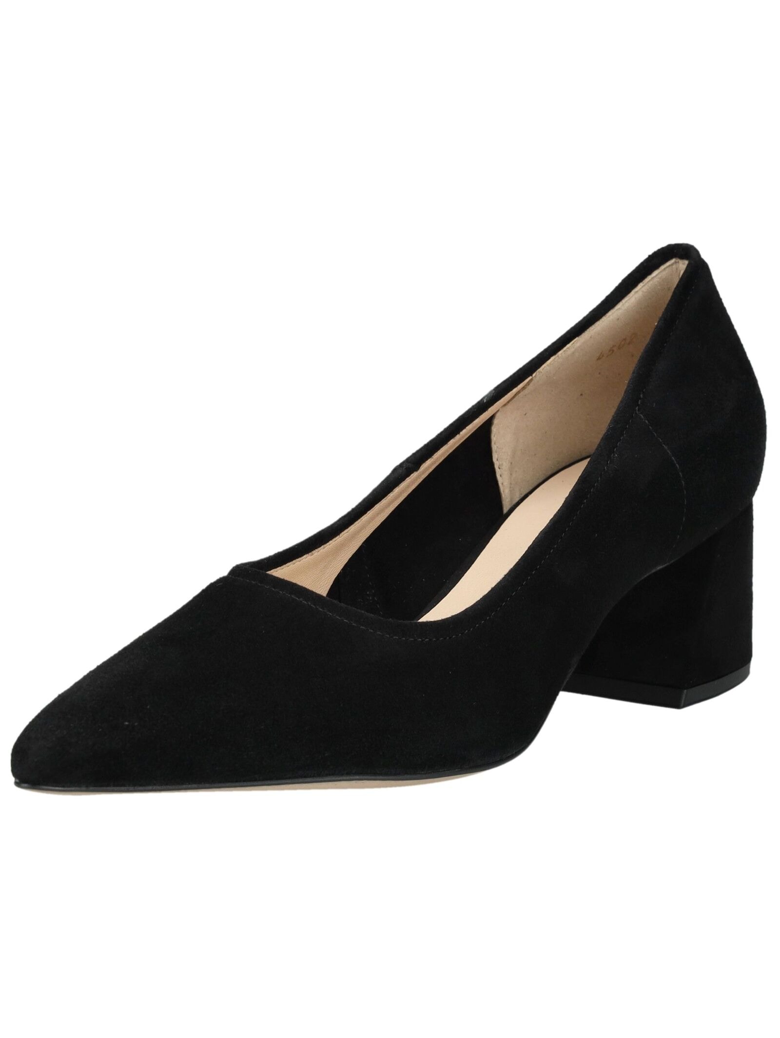 Pumps HÖGL "Högl Pumps Veloursleder", Damen, Gr. 39, schwarz, schwarz, Veloursleder, Schuhe Pumps