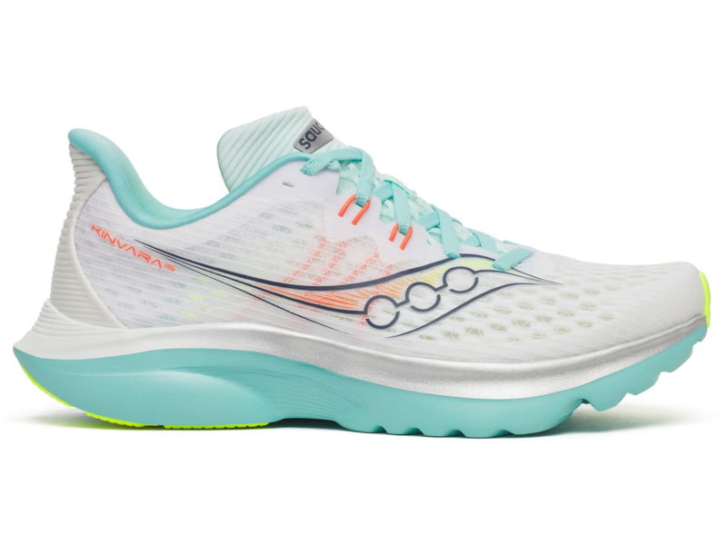 Saucony Kinvara 16 White/Aqua 5 S11020-130-5