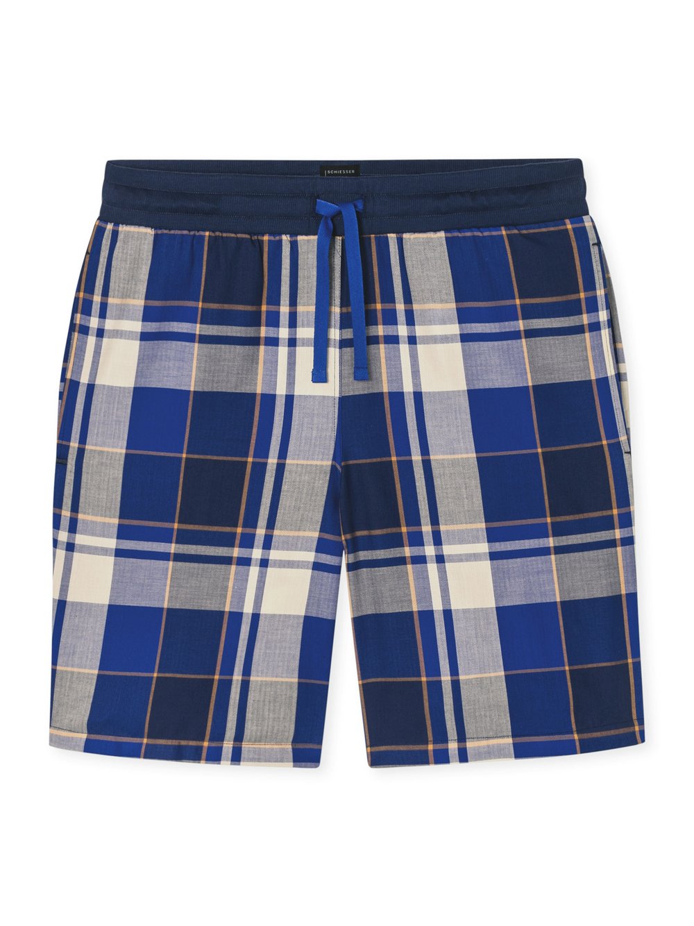 Schiesser Pyjamahose Herren blau, 56 Image