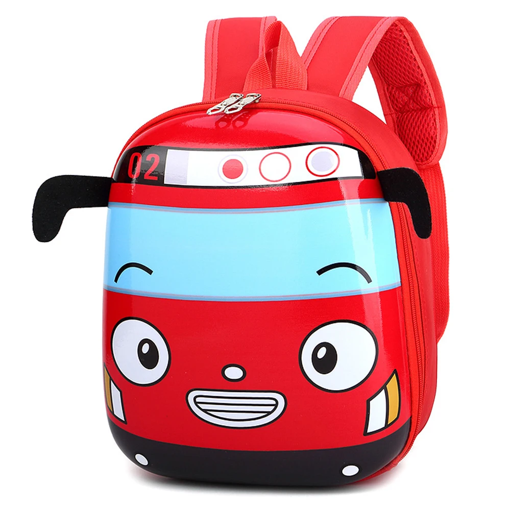 Sac à dos Bus de dessin animé 3D pour tout-petits, joli sac à dos d'école maternelle, petit sac à dos d'école pour garçons et filles, pour sortir