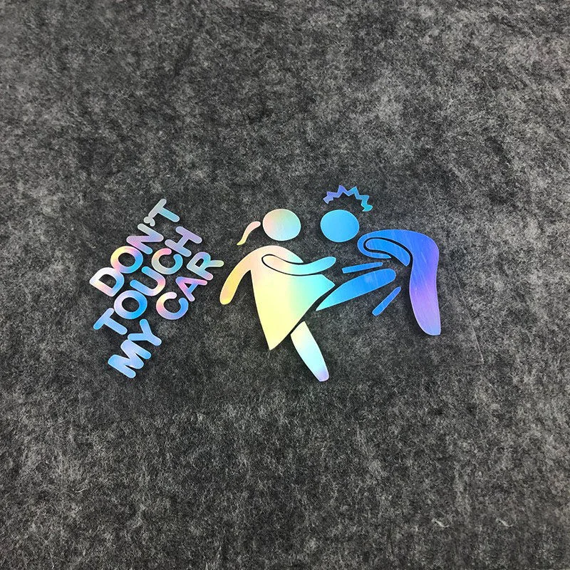 Berühren Sie nicht meine Motorradaufkleber. Mädchenversion personalisierte kreative reflektierende wasserdichte Modifikation dekorative Aufkleber Image