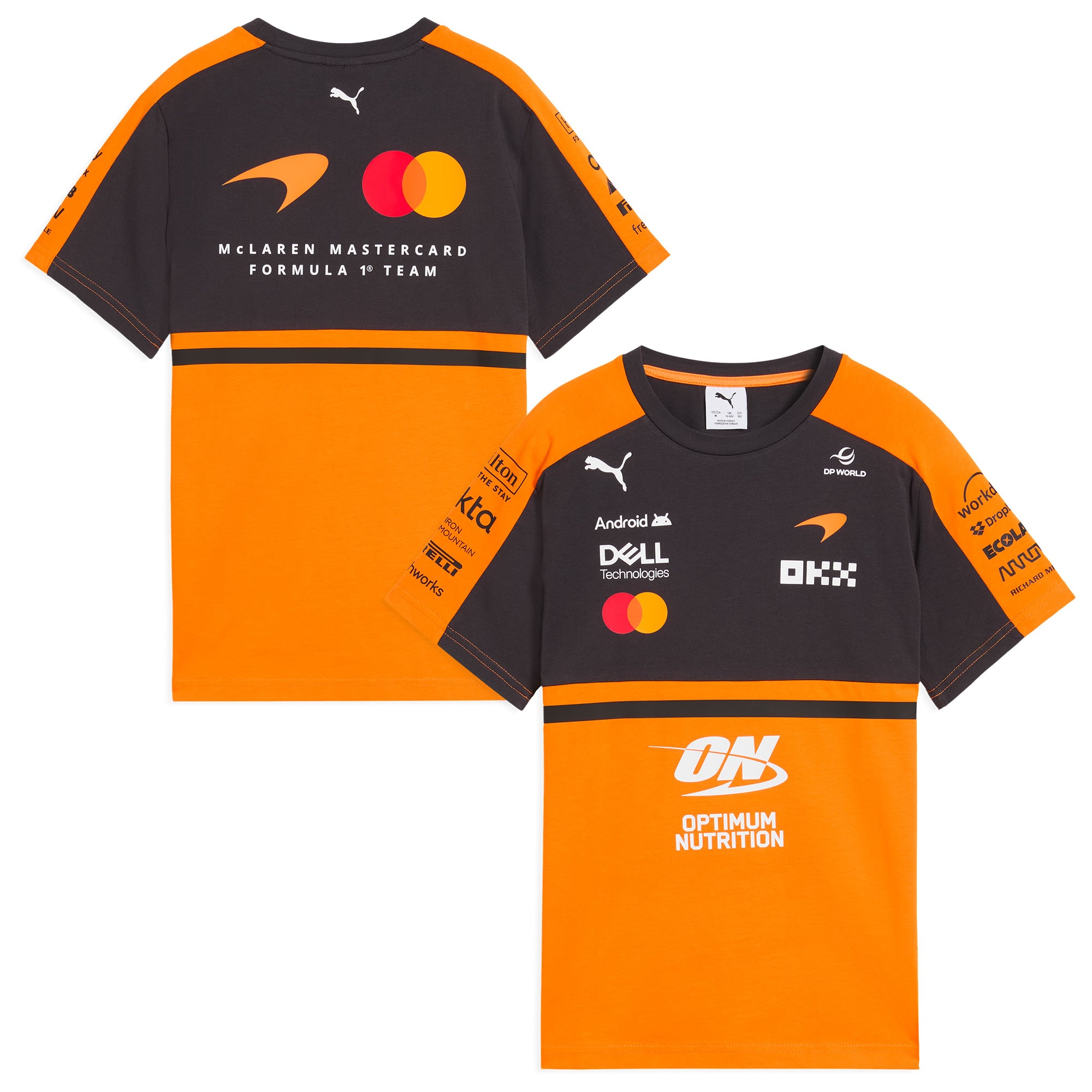 McLaren 2026 Team Set Up T-Shirt – Papaya – Kinder