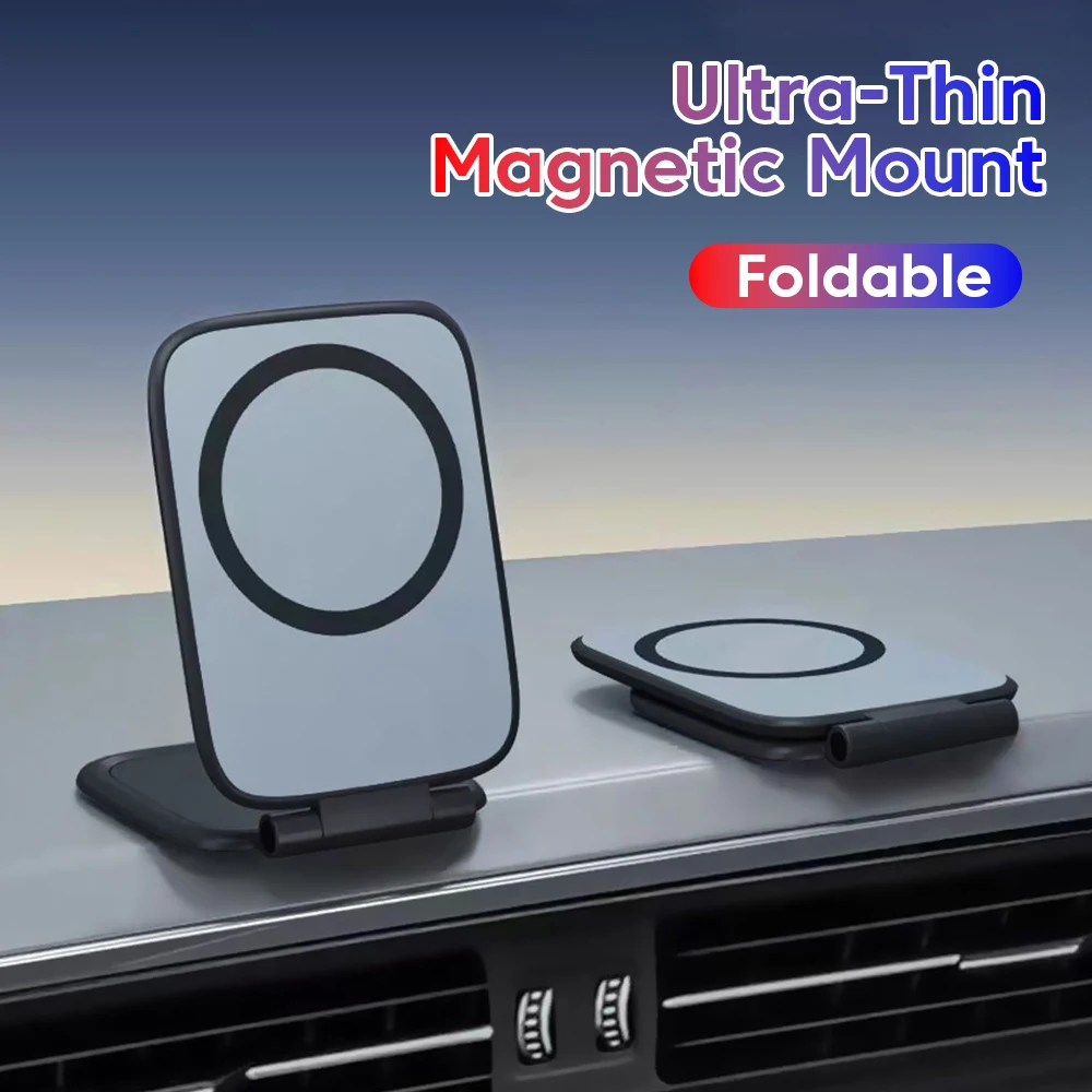 Leichter Tragbarer Doppelseitiger Magnetischer Autohalter mit Starker Adsorption für Navigationsgeräte - Professioneller Tragbarer Halter Image