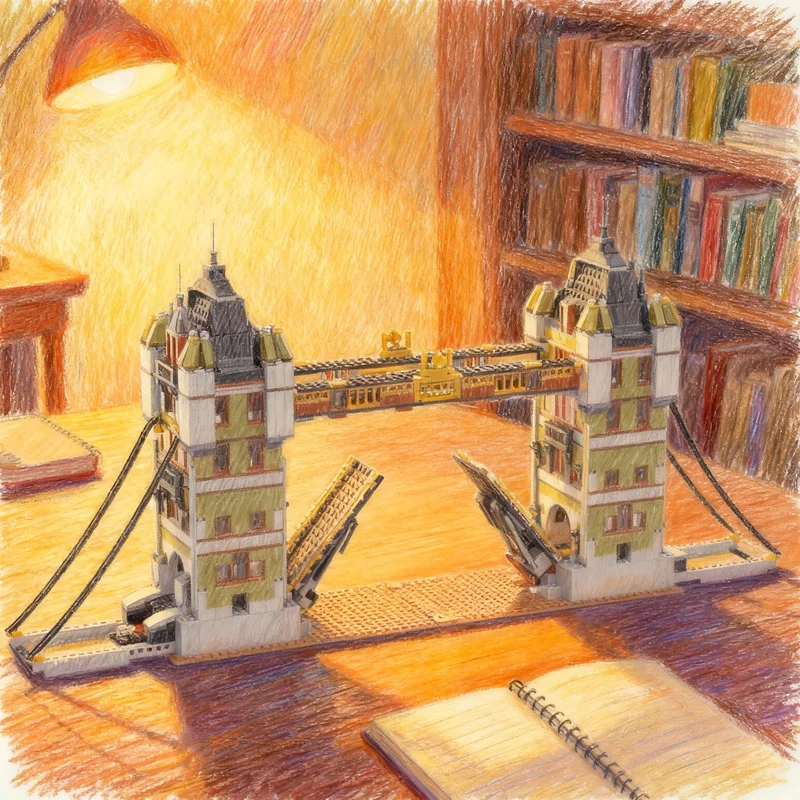 2196 Teile MOC Creator Expert Tower Bridge Modellbausatz Konstruktionsspielzeug Kreatives DIY-Lernspielzeug Weihnachtsgeschenkidee Image