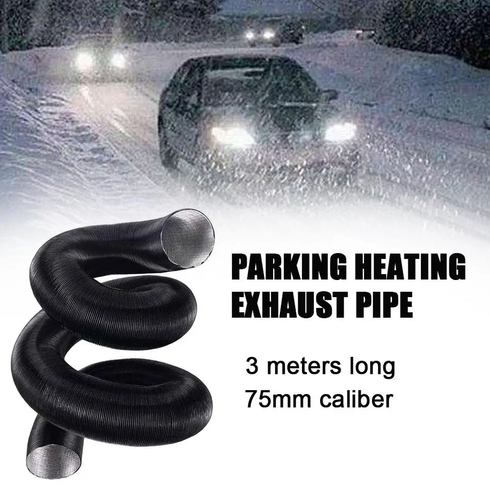 3 Meter 75 mm Durchmesser Abluftkanal Standheizung Zubehör für Luftauslasskanal Lufterhitzer Standheizung Werkzeugzubehör Image