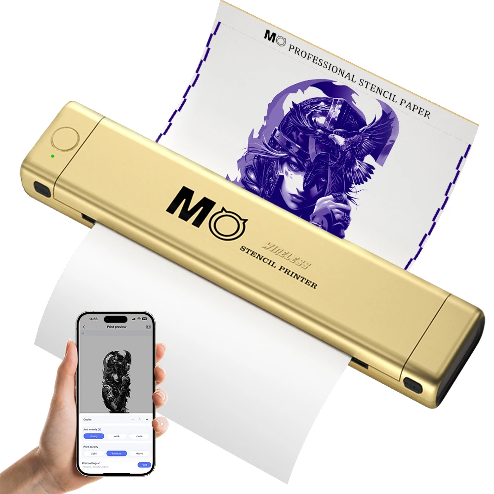 Body Art MO tatuaggio Stencil stampante Bluetooth stampante termica macchina trasferimento Wireless macchina portatile