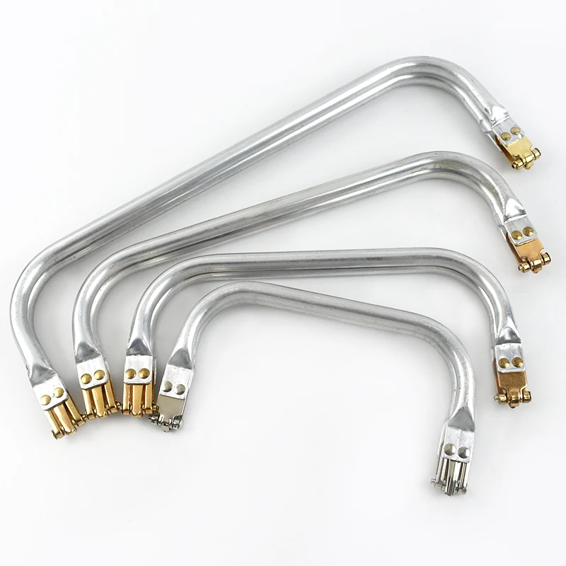 Deepeel BS212 Accessori per Borsetta 20cm Manici per Borsa Stile Dottore Ferramenta Chiusura a Scatto per Portafoglio Struttura Quadrata in Metallo per Borsa