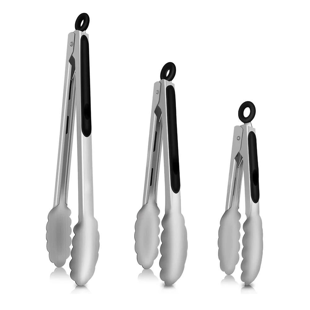 Utensili da cucina pinze da campeggio pinze per barbecue accessori per cucina in acciaio inox pinze da cucina con punte gadget da cucina