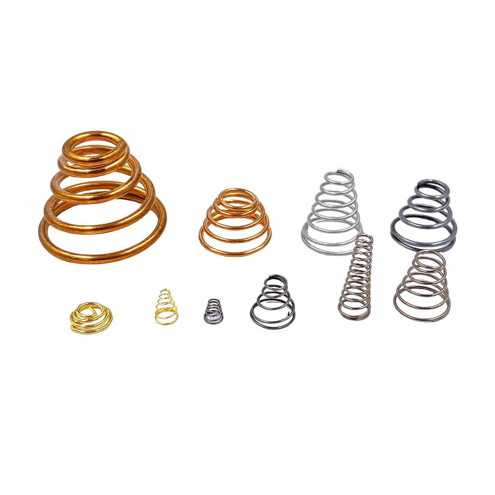 Molla conduttiva conica conica in acciaio inossidabile bronzo fosforoso molla elicoidale a spirale personalizzata con molla di compressione eciale