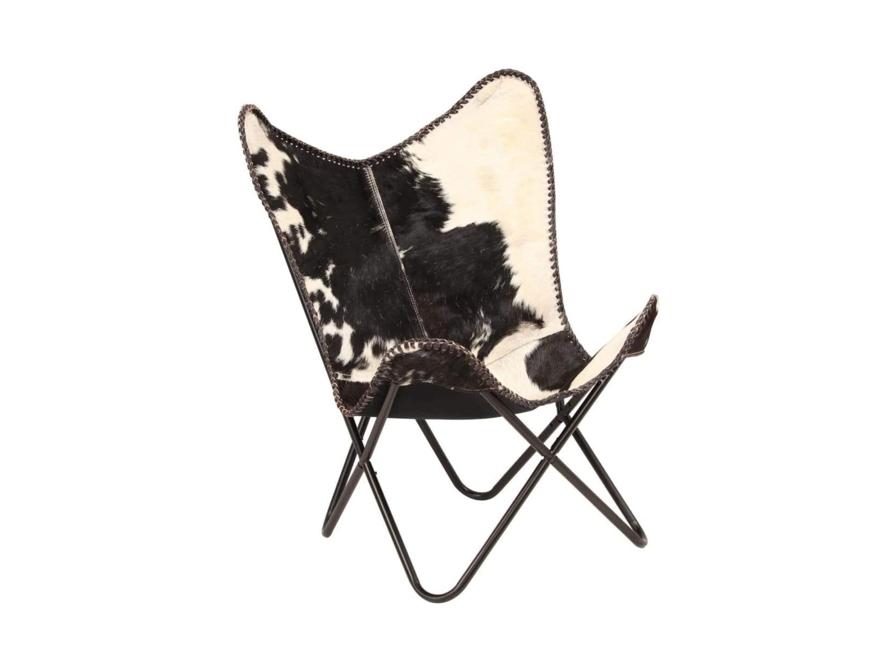 Sedia a farfalla in pelle con pelle originale indiana Bkf, sedia relax in pelle di mucca, sedia a farfalla in pelle, sedia relax, sedia pieghevole vin