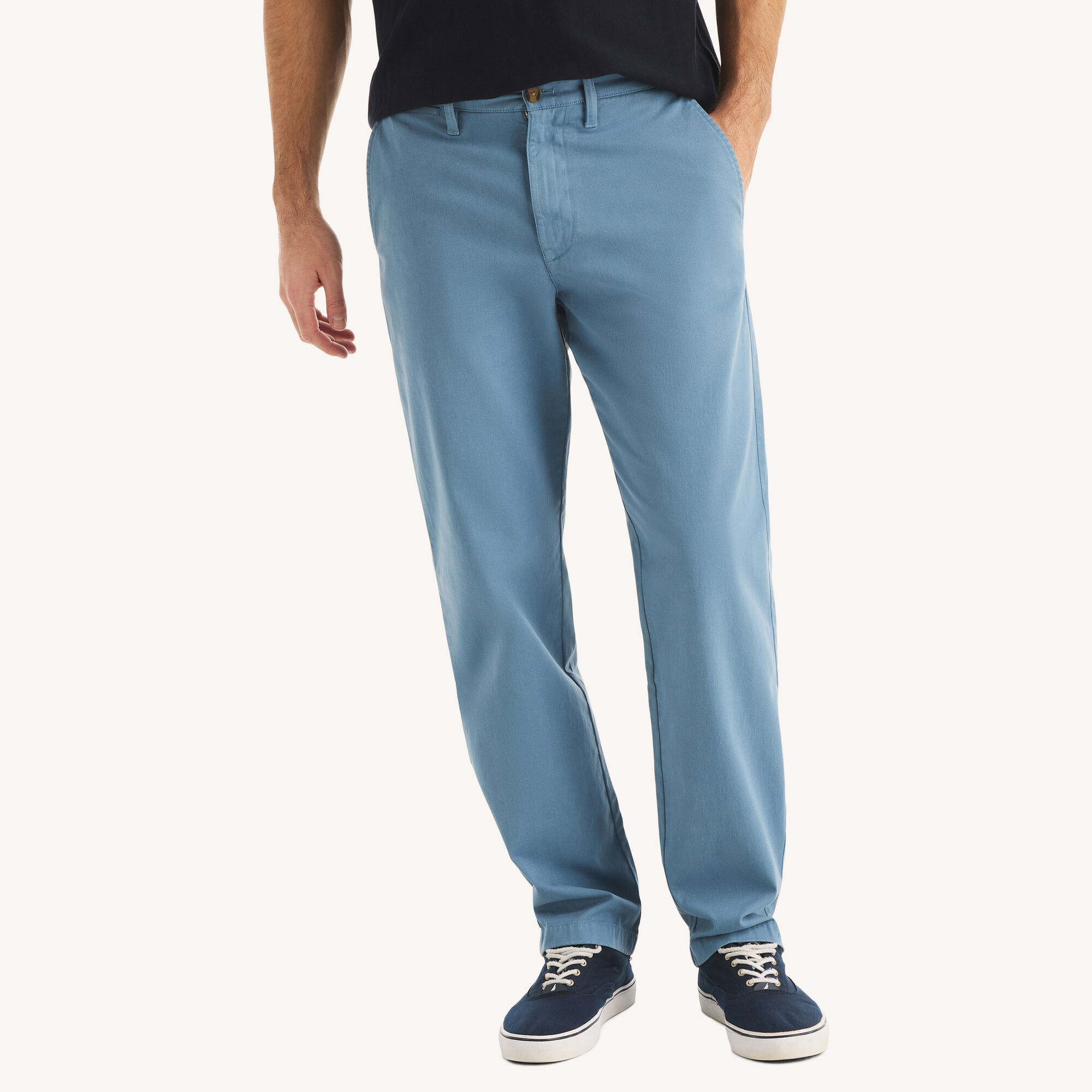 Nautica Men's Garment-Dyed Deck Pant 429 (Blue Stern), 33x30