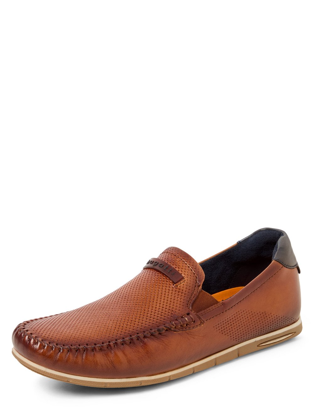 Bugatti Slipper aus Leder Herren cognac, 42 Image