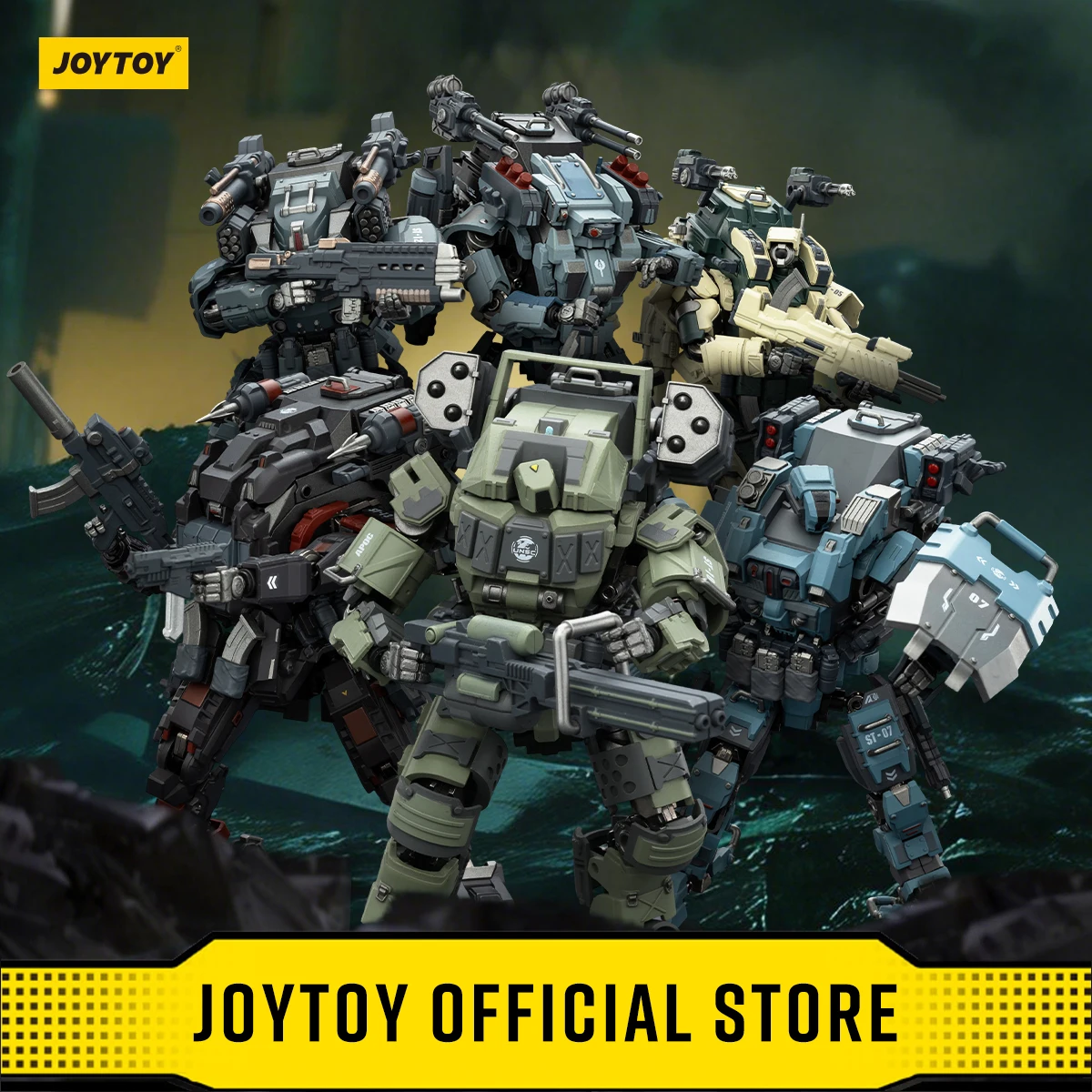 JOYTOY Dark Source 1/25 Actionfiguren APOC Serie Annihilator Falcon Iron Assault Bedrock Sentence Storm Dauntless Mech