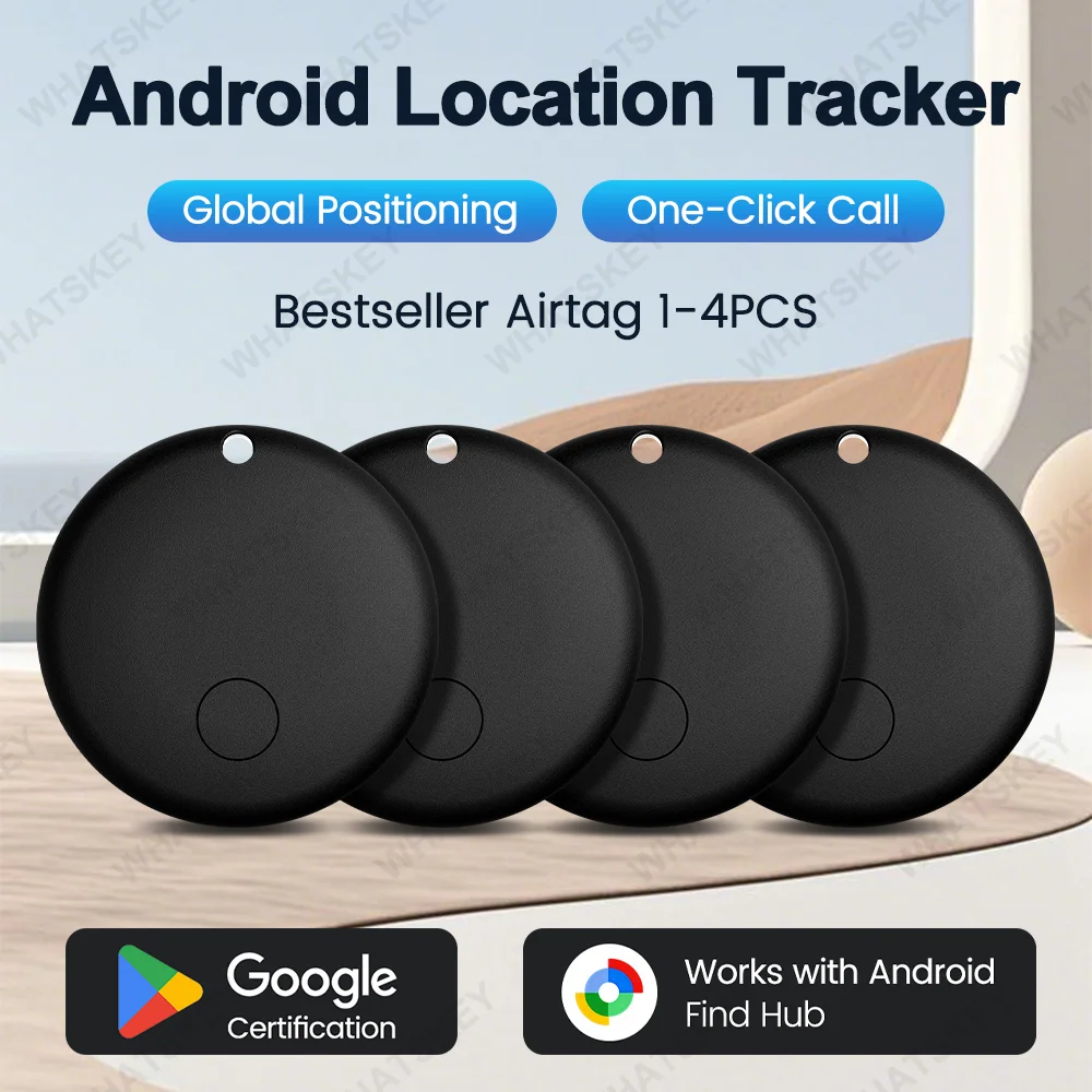 Google Find My GPS-Tracker Android Smart Activity Trackers Tragbare Geräte Android Finder Tag für Auto, Schlüssel, Tasche, Geldbörse Image