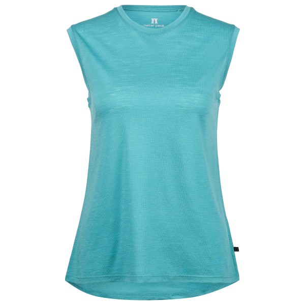 Heber Peak - Women's MerinoMix150 PineconeHe. Loose Tank - Merinoshirt Gr XS türkis