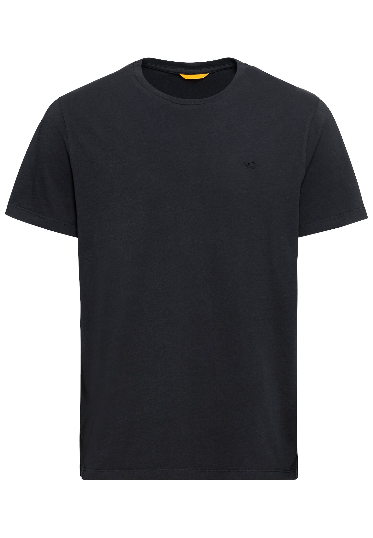 T-Shirt CAMEL ACTIVE, Herren, Gr. M, grau (asphalt), Jersey, Obermaterial: 100% Baumwolle, bestickt, unifarben, regular fit normal, Rundhals, Shirts T-Shirt, mit Rundhalsausschnitt