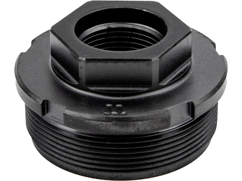 KGM Direct Thread Adapter 1/2X28 to HUB 1.375x24 Nitride Finish Black Titanium Construction A-DTA-T-1