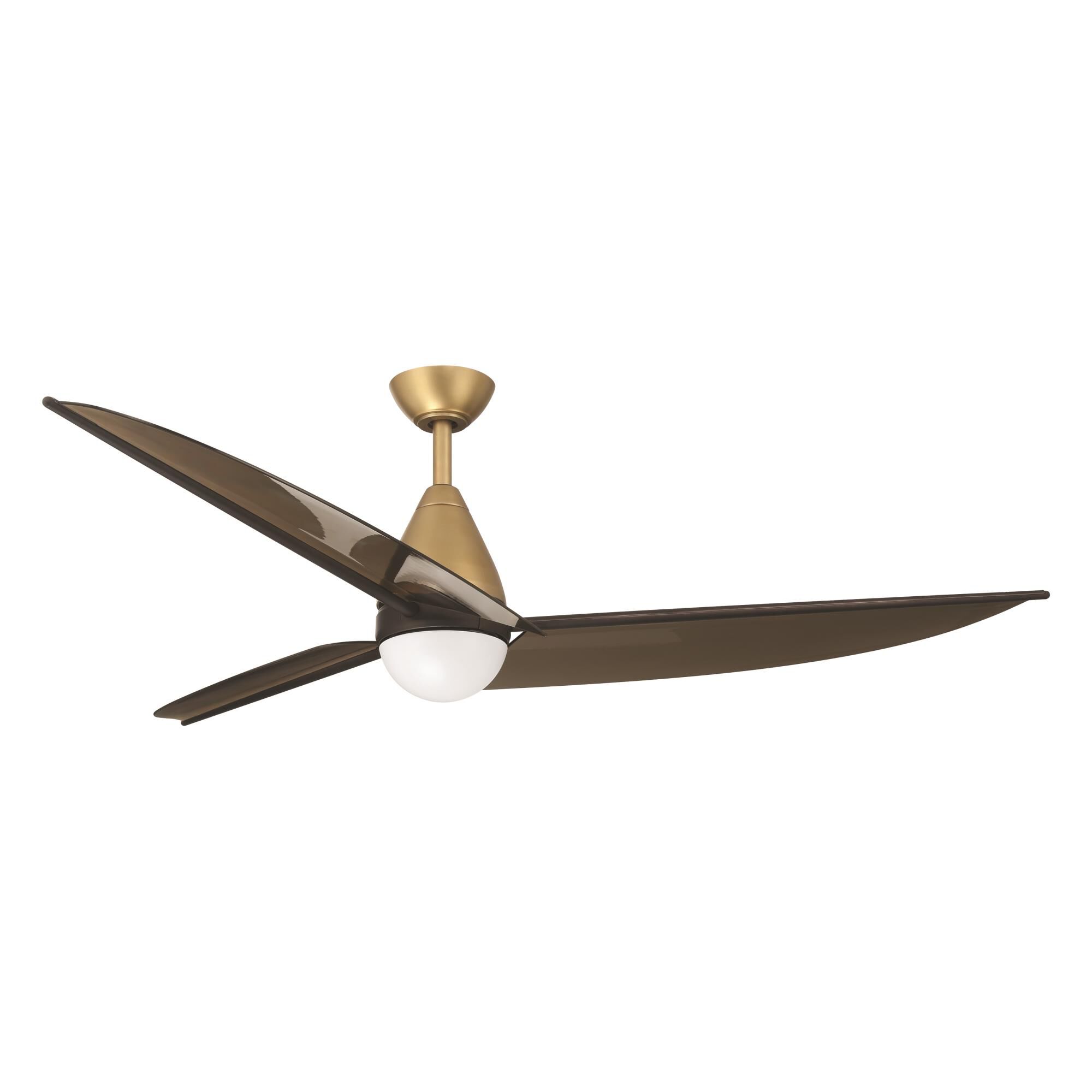 Minka Aire Lirden 65 Inch Ceiling Fan with Light Kit - F758L-HBR/DB