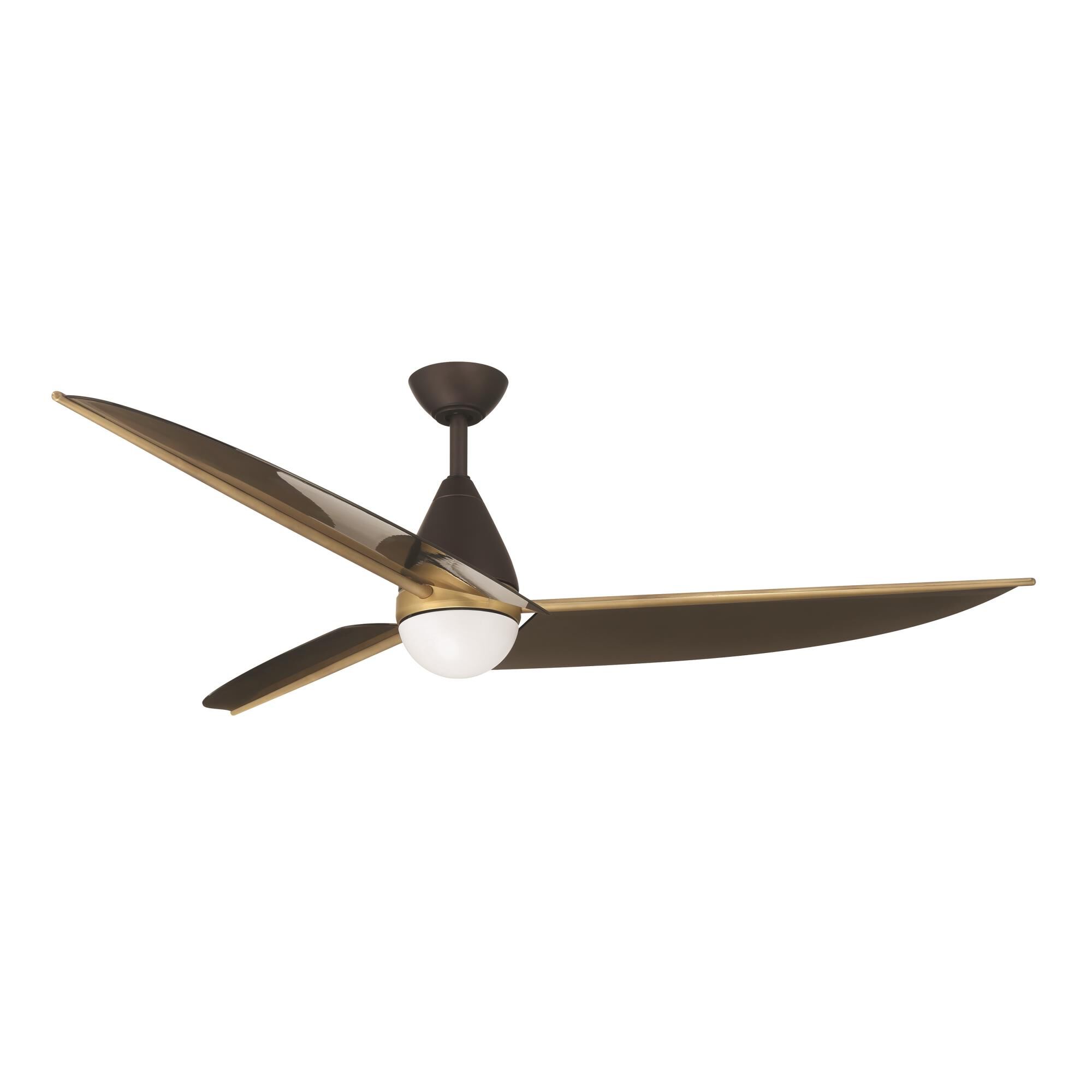 Minka Aire Lirden 65 Inch Ceiling Fan with Light Kit - F758L-DB/HBR