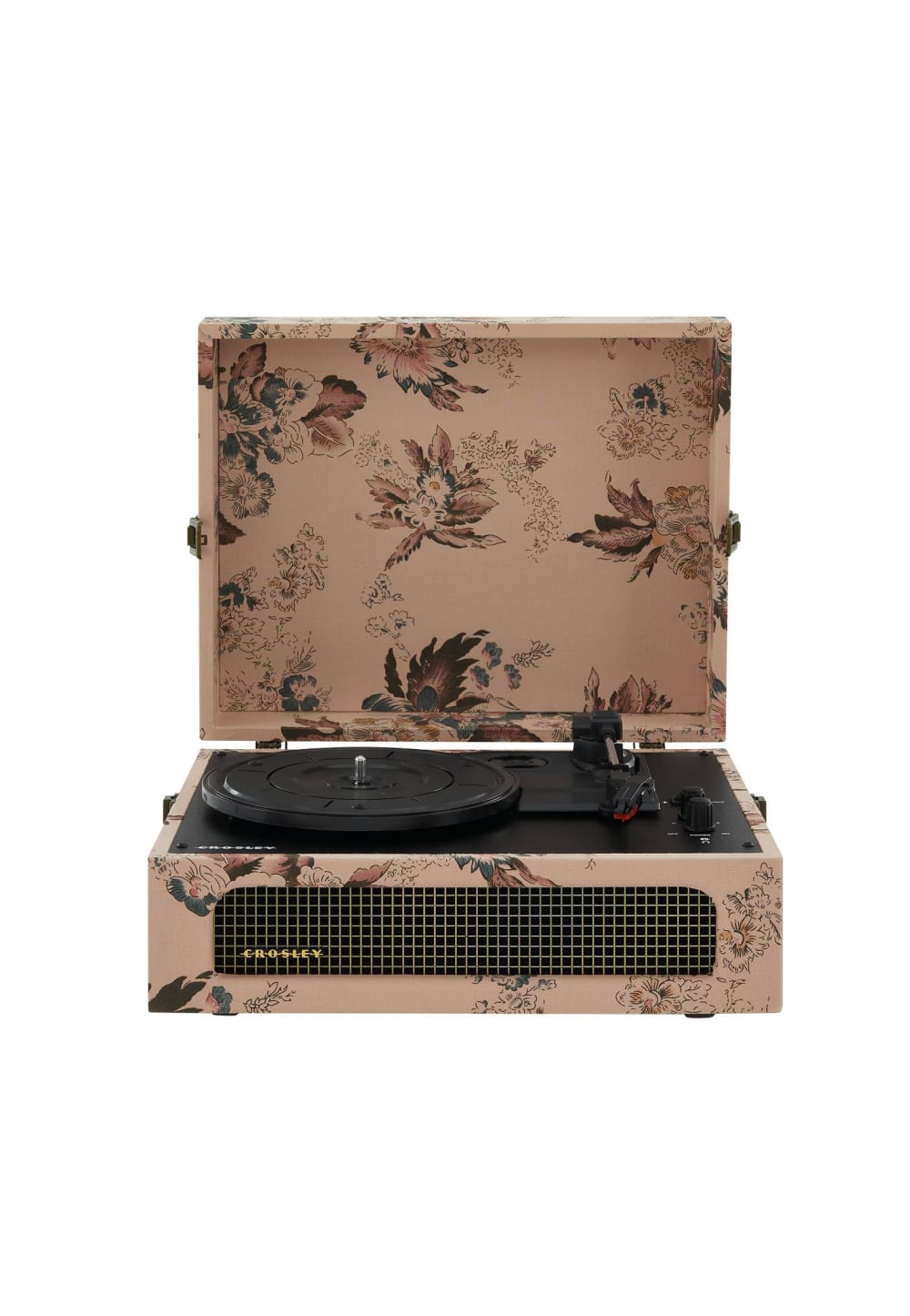 Giradischi portatile con Bluetooth floreale