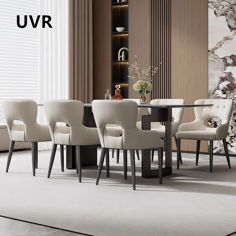 UVR Sedie da ristorante moderne e semplici Cucina di casa Schienale Sgabello Sedia da trucco per ragazze Tavolo da pranzo e sedie per hotel di lusso leggero