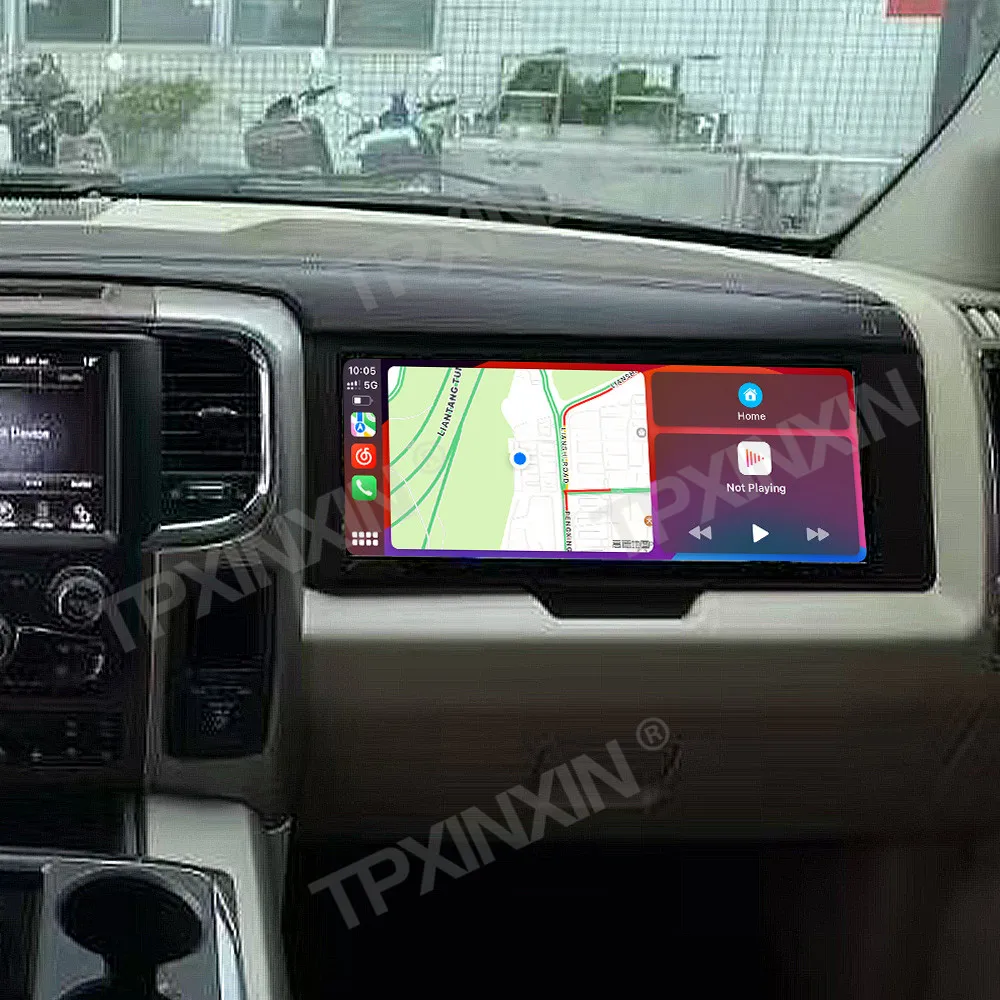 12,3-Zoll-Co-Pilot-Beifahrer-Unterhaltungsbildschirm, Multimedia-Player, kabelloses Navi-Stereo-Radio, Android für Dodge Ram 1500 2013–2018 Image