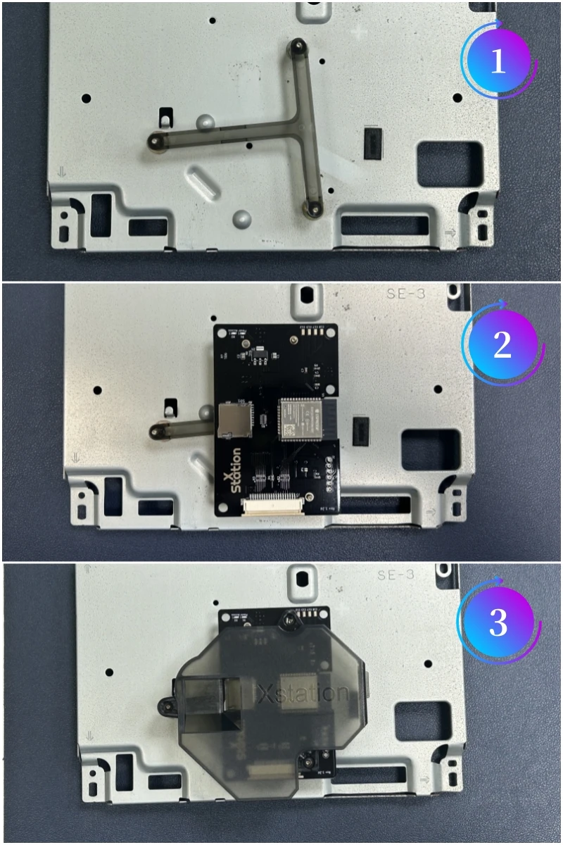 XStation PS1 Spritzguss-Abdeckplatte und Fenrir 3D-Druckhalterung für Sega Saturn Image