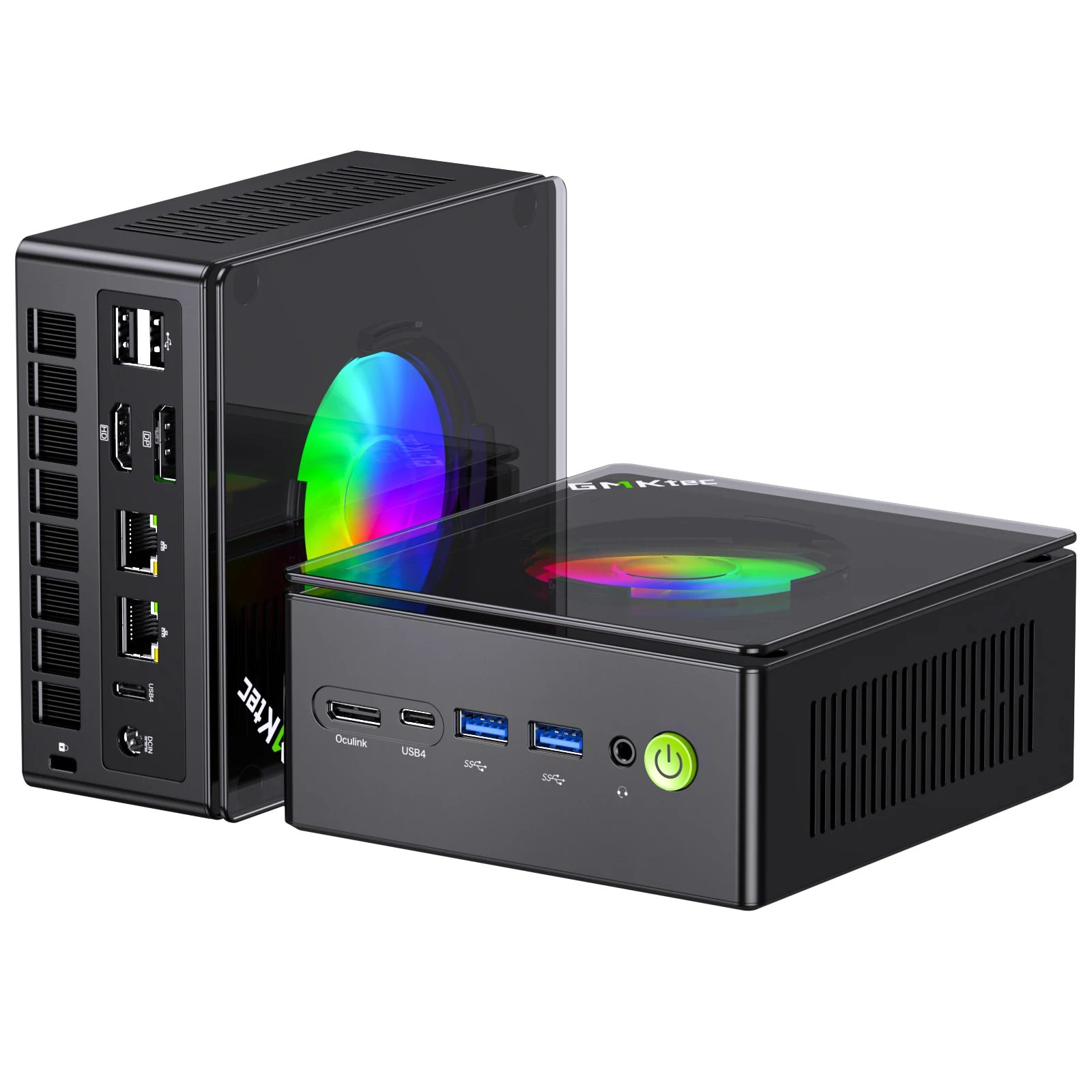 GMKtec Nucbox K11 Gaming Mini PC AMD Ry-zen 9 8945HS OCuLink 2x DDR5 2x PCIe RGB Desktop Tragbarer Computer Windows 11 WiFi6