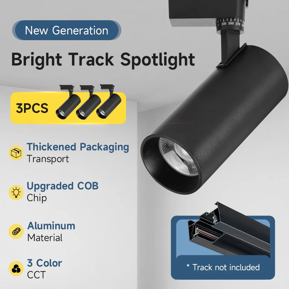 LED-Strahler-Schienenbeleuchtung, 220 V, Deckenschienenlampe, LED-Spot, 20/30/40/50 W, Deckenleuchte für Bekleidungsgeschäft, Heimstrahler
