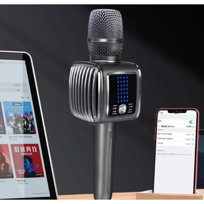 TOSING G6 Pro Karaoke-Mikrofon, kabellos, für Erwachsene/Kinder, Gesang, Aufnahme, Podcast, 20 W PA-Levitation, Bluetooth-Lautsprecher, kabellos Image