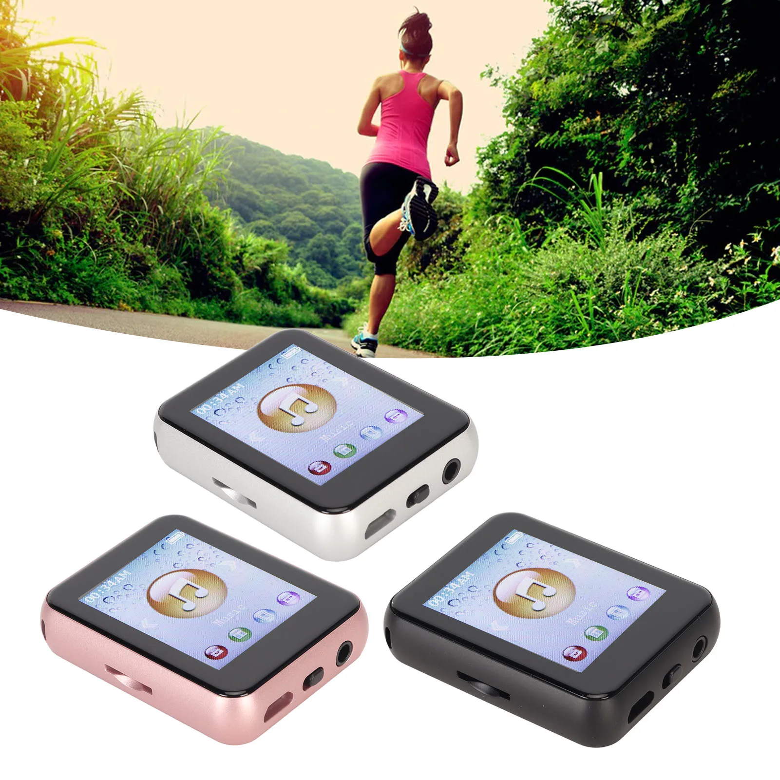 MP3 Bluetooth 5.0-Player 8G Multi-Format unterstützen die Aufnahme stabiler 1,8-Zoll-Musik-Player HiFi verlustfrei für Reisen Image