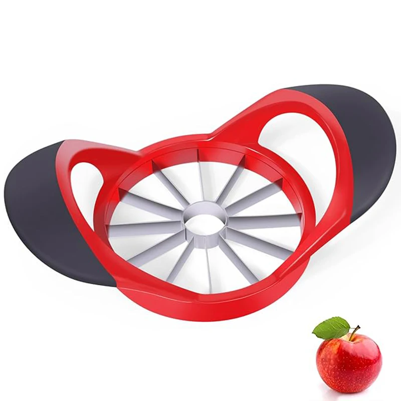 Apfelschneider mit 12 Klingen, Entkerner, 3-in-1-Edelstahlklingen, Kartoffelschneider, Schneider für den Haushalt, Obstschneider Image