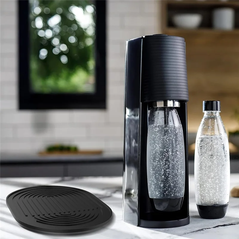 WCS-Mat Schwarz für Sodastream Terra Tropfschutz-Unterlage, Zubehör für Terra Wasser-Karbonator Image