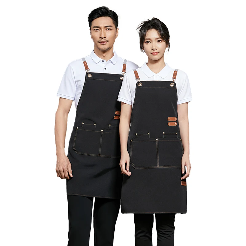 Haushalts küche Kochs chürze wasserdicht Männer Frauen Erwachsenen Kaffee Overalls Schürze Küche Koch Kellner im Restaurant Image