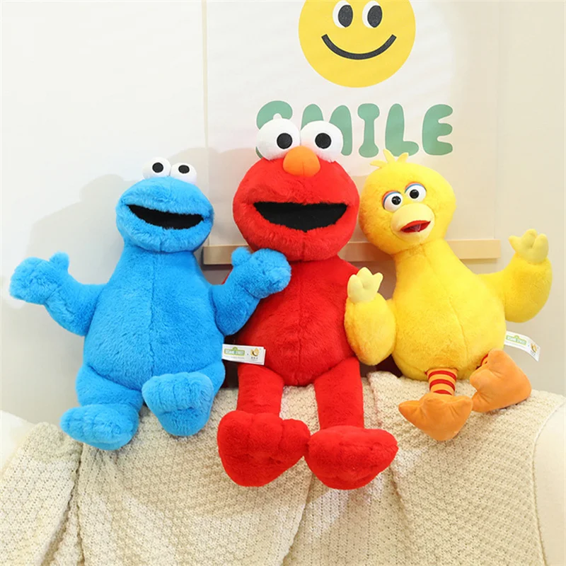 Sesamstraße Elmo Big Bird Plüschtier, blaue Krümelmonster-Plüschpuppe – Früherziehungs-Plüschspielzeug für Kinder, perfekt als Geschenk Image