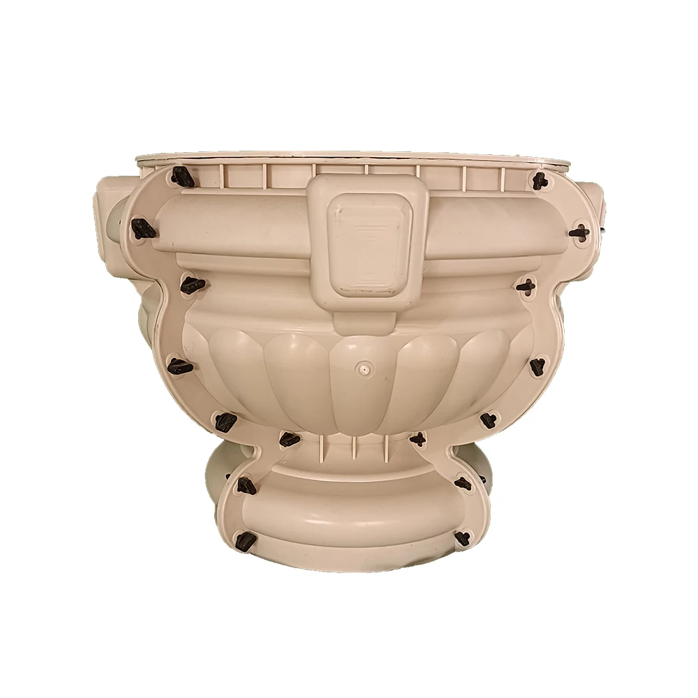 64 cm Zement Blumentopf Form hausgemachte europäische runde Bonsai Modell Landschaftsbau Kunststoff Form Dekoration Gebäude Vorlage Image