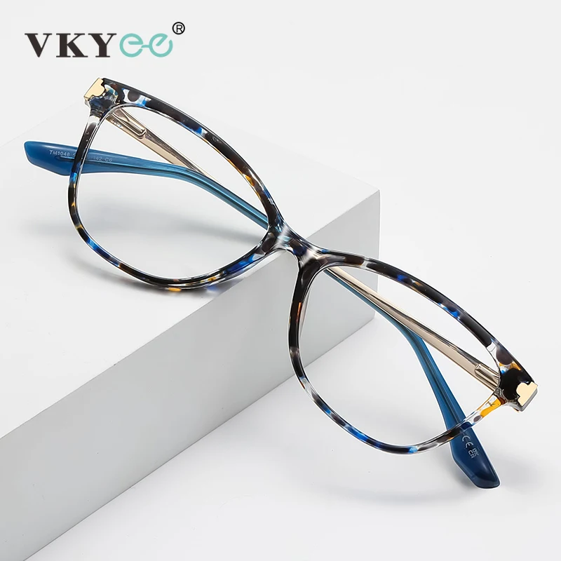 VICKY Retro Fashion Cat Eye Design Herren- und Damen-Anti-Blaulicht-Lesebrille, anpassbar, verschreibungspflichtig, LS231 Image