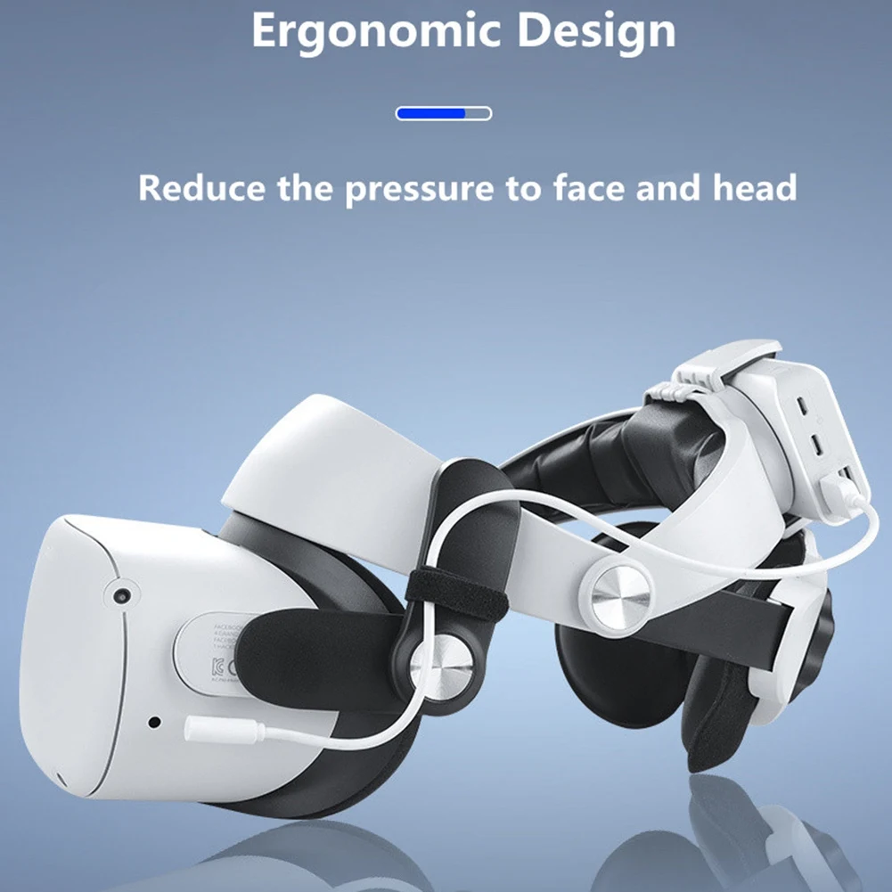 ABKM Kopfband VR M2 F2 Verstellbares Headset VR Glas für Oculus Quest 2 Zubehör Halterung Gesicht Polsterung VR Ständer Helm Image