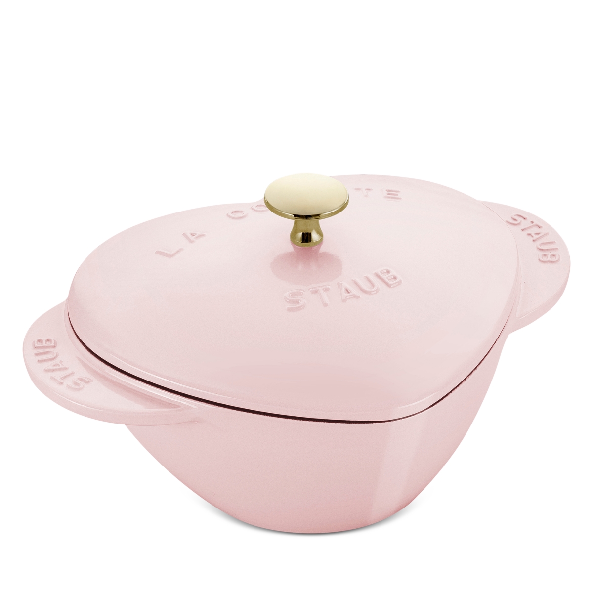 Staub 1.75 Qt. Heart Peony Dutch Oven - Pink