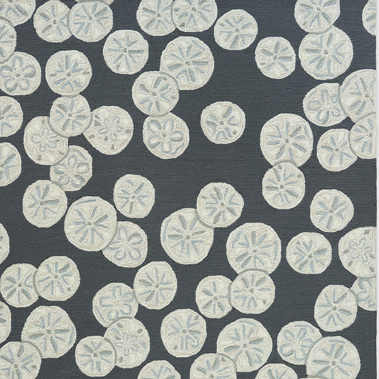 Hatteras Hand Tufted Outdoor Rug - Navy, 2' X 8'/Navy - Grandin Road